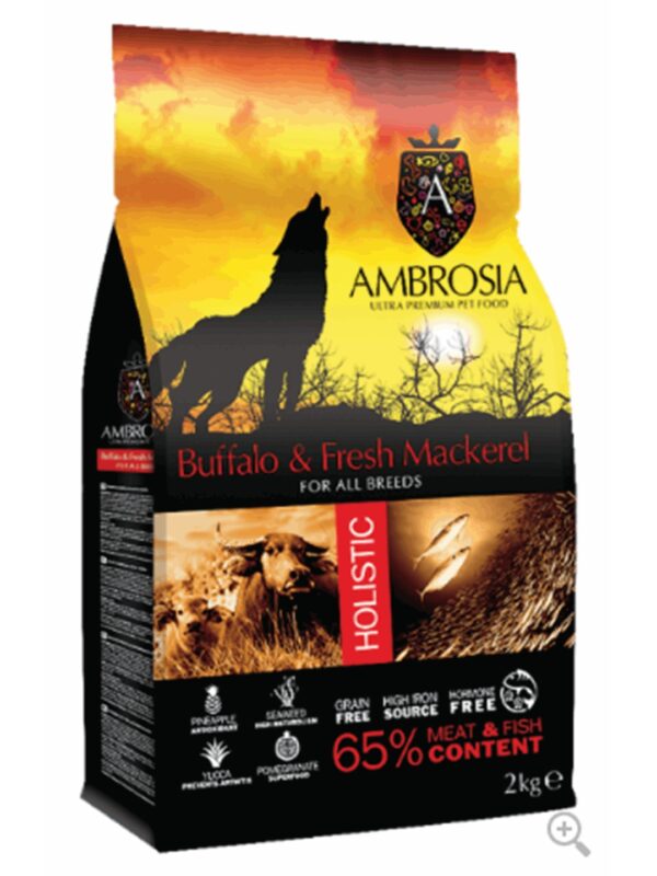 Ambrosia Fresh Mackerel & Buffalo 2kg